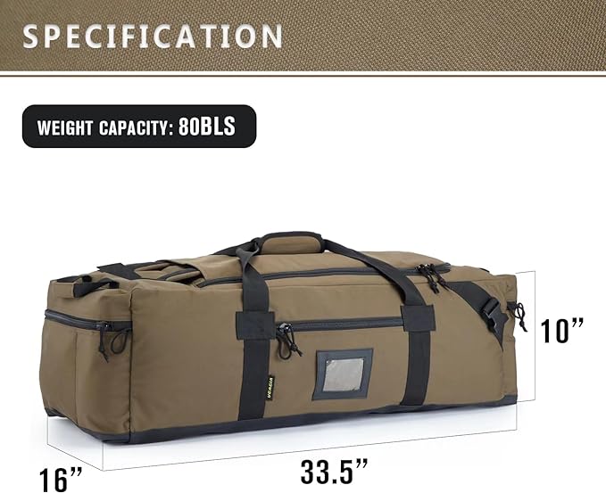 86l Large Duffel Bag For Travel, Gym & Sports - Water Repellent Polyester, Hidden Straps, Shoe Compartment - Perfect Luggage Duffle Bag Or Backpack For Men & Women - Image 6