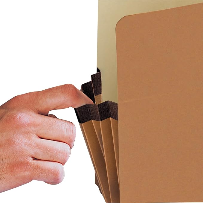 Smead File Pocket, Straight-Cut Tab, 5-1/4" Expansion, Letter Size, Redrope, 50 per Carton (73810) - Image 5