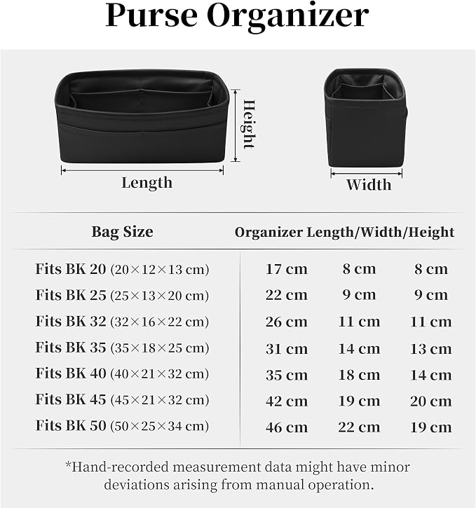 Satin Purse Organizer for Birkin 20, Black | Tailored Fit, Multiple Pockets, Lightweight Satin, Purse Essentials, Ideal for Travel, Shopping, and Daily Use - Image 9
