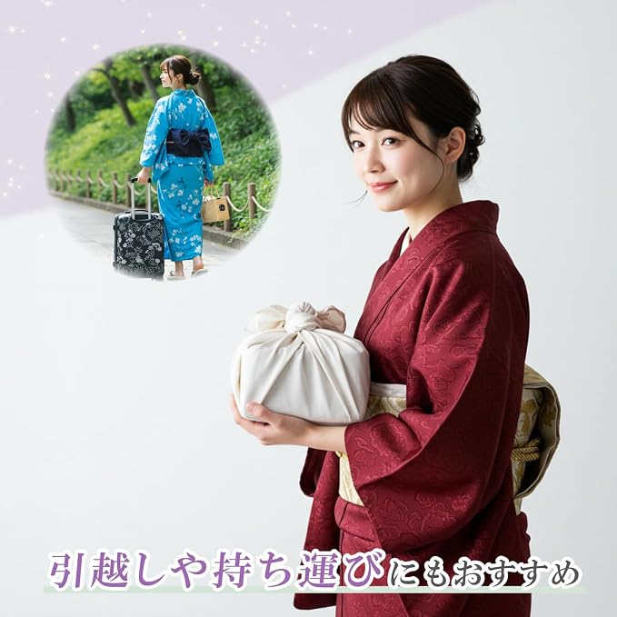 アストロ Astro 173-05 Kimono Storage Case, 3-Way Opening, Set of 5, No Window, Kimono Storage Bag, Breathable, Non-Woven Fabric, Protects Against Dust and Dirt, Yukata Storage Bag, Zipper Type - Image 8