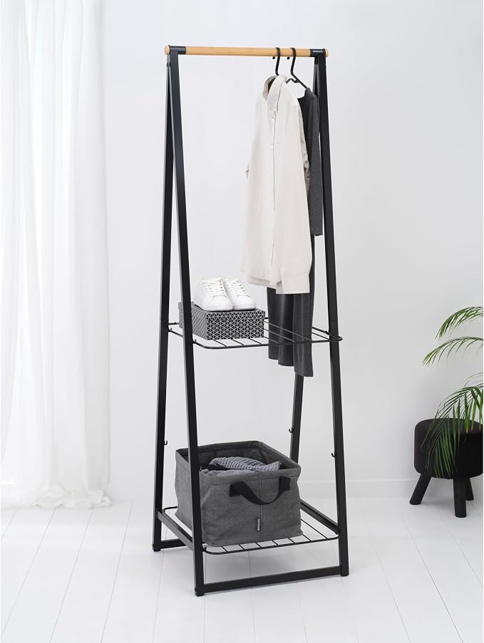 Brabantia - Foldable Laundry Basket 9.25 Gal - Water Resistant Hamper for Wet & Dry Laundry - Storage Basket for Clothes and Linen - Soft Handles - Garment Washing - Home Accessory - Pepper Black - Image 8