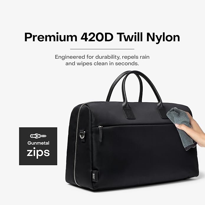 Carry All Split Weekender, Carry On Bag | Weekender Travel Bag for Personal & Work, Zipped Pockets, Pass-Through Band, Clamshell Opening, Flight Approved - Image 6