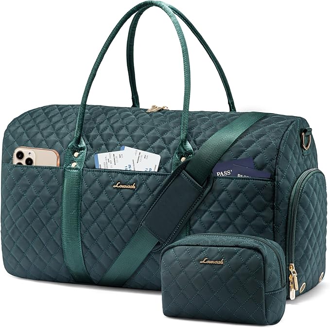LOVEVOOK Travel Duffle Bag,Weekender Bags for Women Overnight Bag with Shoe Compartment, Carry on with Toiletry Bag,Duffel Bag with Wet Pocket,Hospital Bags for Labor and Delivery by LOVEVOOK