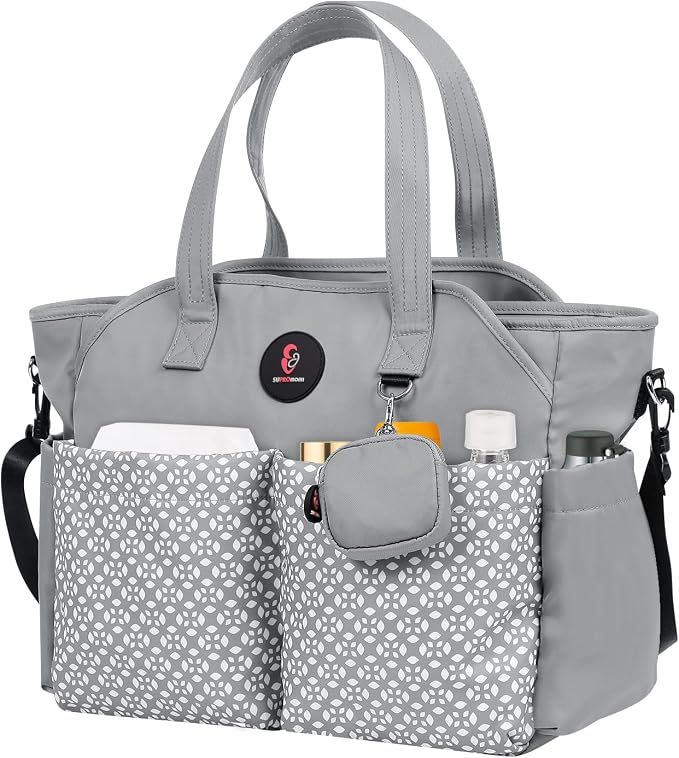 Diaper Bag Tote: Large Tote Baby Bag Boy Diaper Bag Stylish Girl Diaper Bag,Shoulder Mommy Bag by SUPROMOMI