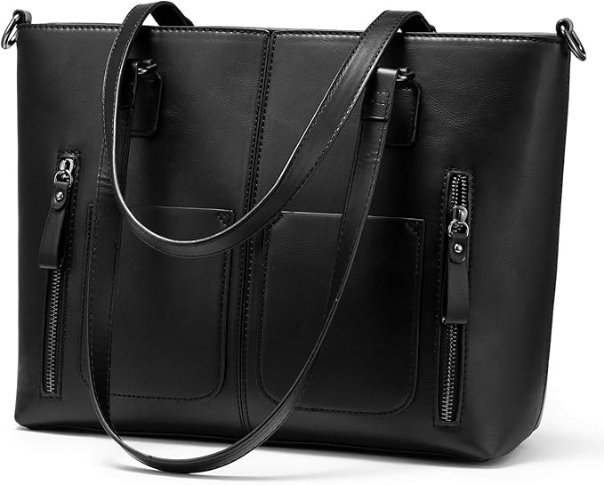LOVEVOOK Purses Tote Bag for Women, Retro Large Shoulder Handbag, Leather Work Bag with Multi-Pockets, Gifts for Teacher, Mom by LOVEVOOK