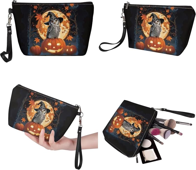 GIFTPUZZ Women Top Handle Bags Handbags with Zipper Leather Wallet Cash Card Phone Holder and Makeup Bag Set 3pcs - Image 6