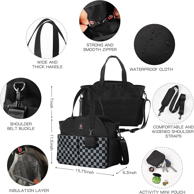 Diaper Bag Tote: Large Tote Baby Bag Boy Diaper Bag Stylish Girl Diaper Bag,Shoulder Mommy Bag - Image 6