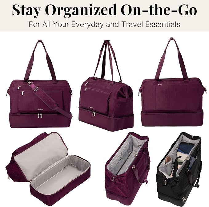 Modern Weekender - Lightweight 18"x15.7"x9.4" Duffel Carry-on Travel Bag for Women - Image 5