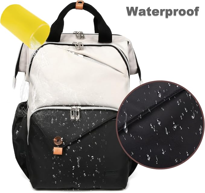 Hap Tim Baby Diaper Bag for Boys Girls, Large Backpack Diaper Bags with Double Compartments, Baby Registry Search Shower Gifts Stuff Newborn Must Haves（7340-BH） - Image 5