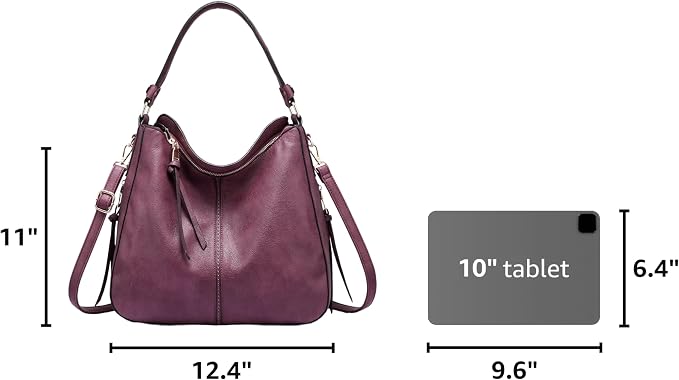 Hobo Crossbody Bag for Women, Designer Shoulder Purse Handbags - Image 3
