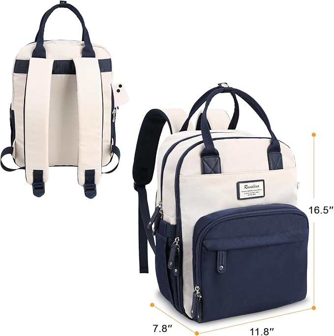 RUVALINO Baby Diaper Bag Backpack with Changing Pad, Baby Shower Gifts | Baby Essentials, Waterproof Travel Baby Bags for Mom Dad Girl Boy, Insulated Bottle Holders, Pacifier Case, Large Capacity - Image 2
