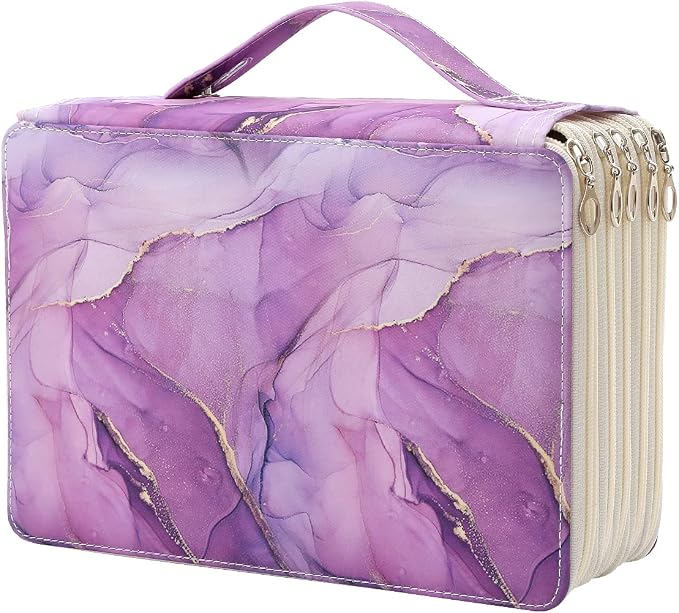 250 Slots Colored Pencil Case Organizer, 5 Layer Bag | Twill Oxford fabric,255 elastic loops,detachable handle,for travel,home storage, drawing tools,creative gifts by Lbxgap