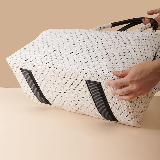 SUNVENO Mommy Bag, Large Hospital Bag with Changing Pad, Organizer Pouches & Luggage Sleeve for Travel & Diaper Essentials - Image 8