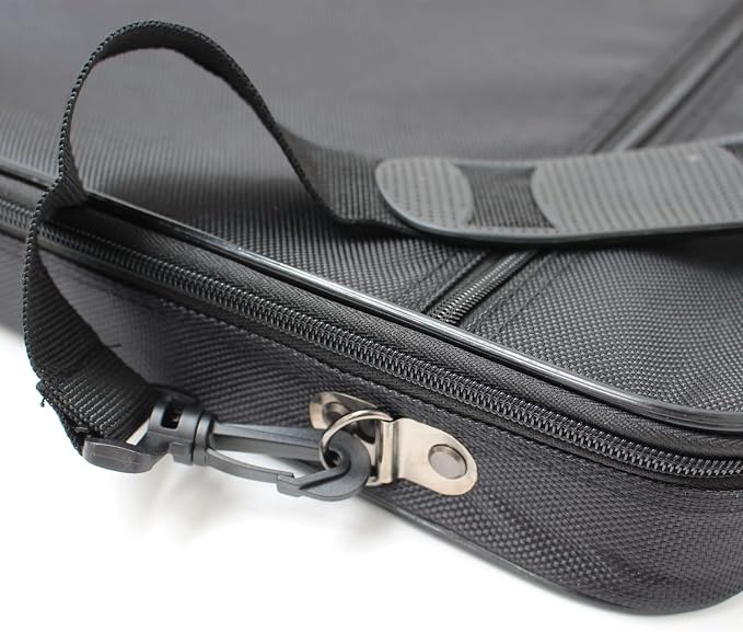 Artway A3 Art Portfolio Case - Art Storage Folder with Carry Handle/Shoulder Strap, Internal/External Pockets and Internal Securing Strap (No Rings) - Black - Image 5