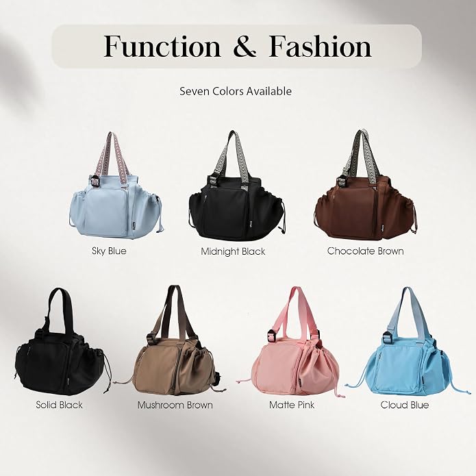 Everyday Bag Tote for Women, Spacious Diaper Bag with 16 Pockets, Durable Travel Bag, Sleek Work Shoulder Bag - Image 7