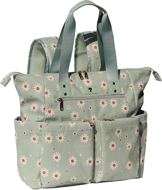 Diaper Tote Bag Totepack Backpack 2 in 1 for Women Multifunctional Large Capacity with Insulated Pockets Travel | Multifunctional by ESVAN