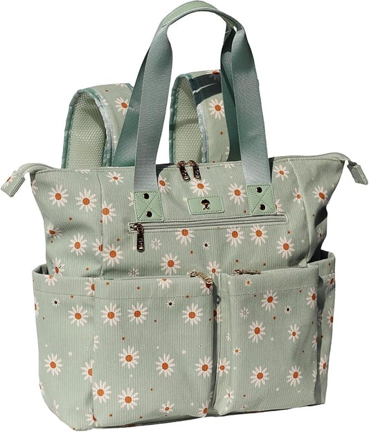 Diaper Tote Bag Totepack Backpack 2 in 1 for Women Multifunctional Large Capacity with Insulated Pockets Travel | Multifunctional by ESVAN