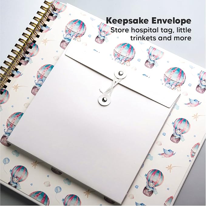 KeaBabies Pregnancy Journal, Pregnancy Announcements & First 5 Years Baby Memory Book Journal - 80 Pages Hard Cover Pregnancy Book For Mom To Be Gift - 90 Pages Hardcover First Year Keepsake Milestone - Image 8