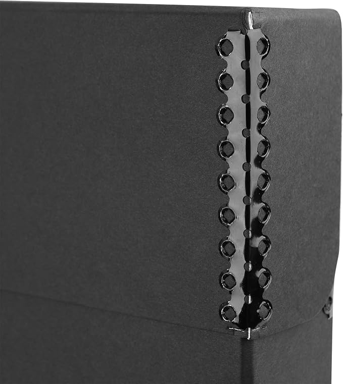 Lineco Archival Document Storage Box, Black, 15.5" x 10.5" x 2.5" | Legal-Sized, Metal Edge, Acid-Free Boxboard Case, Organize Files, Prints, Photos, Pack of 2 - Image 4