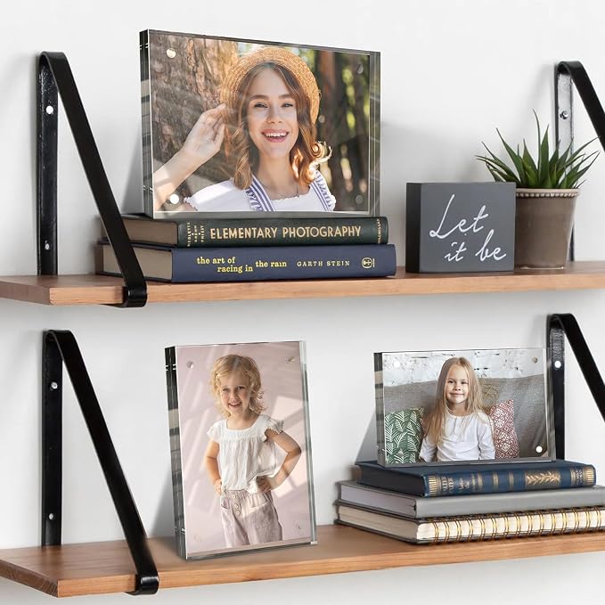 5x7 Inch Acrylic Picture Frame 5 Pack, 10+10mm Magnetic Photo Frame | High-clarity Acrylic, for 5x7 Pictures, Anti-fade, Frameless Floating, Double Display, Liquids Corrosion Resistant, 5 Pack - Image 7