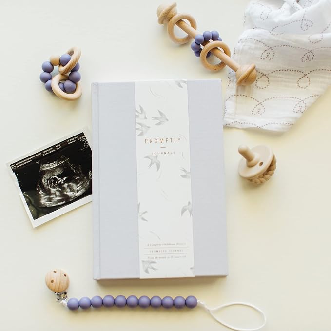 A Complete Childhood History: From Pregnancy to 18 Years Old (Lavender Purple, Linen) | Baby Book and Pregnancy Journal | Baby Memory Book - Image 3