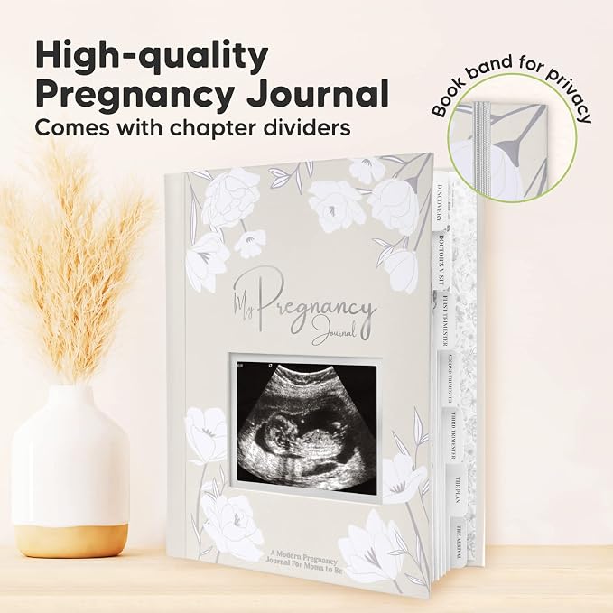 KeaBabies Pregnancy Journal, Pregnancy Announcements & First 5 Years Baby Memory Book Journal - 80 Pages Hard Cover Pregnancy Book For Mom To Be Gift - 90 Pages Hardcover First Year Keepsake Milestone - Image 4