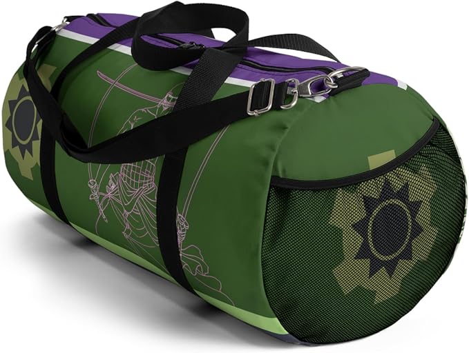 Anime Gym Bag for Women Men - Large Capacity Waterproof Workout Fitness Travel Sports Bags Fashion Street Camping Expandable Carry On Duffle Bag For Couple (Green Zzro) PTY - Image 6