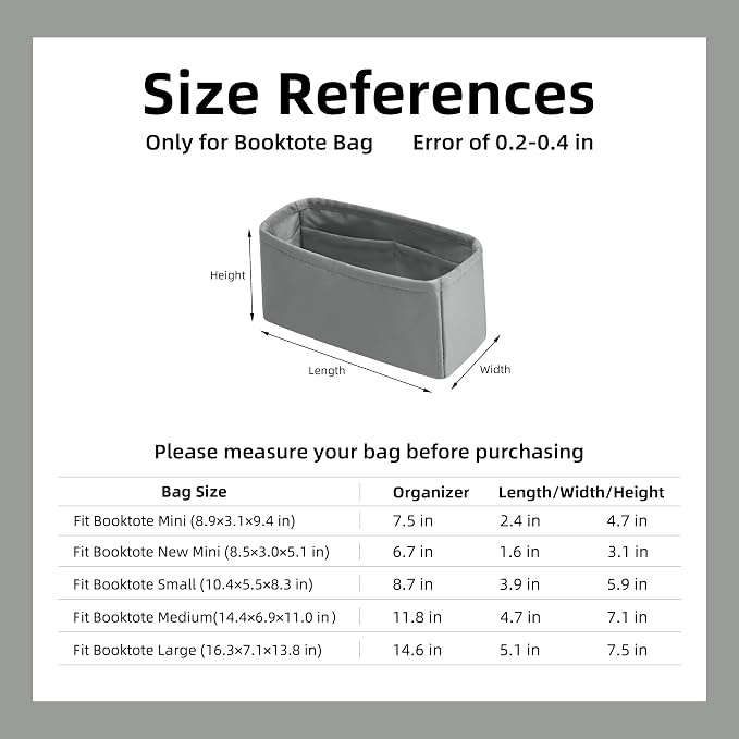 DGAZ Silk Purse Organizer Insert for Dior Book Tote Bag(Pearlgray,New Mini) | Soft and Lightweight,Perfect Fit,Multi-pocket Storage,Bag Protector,Luxury Bag Care,Handmade,for Smooth Bag Organizer - Image 5