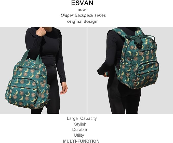 Diaper Bag Backpack Corduroy Multifunction Baby Fashion Travel Pack office Laptop Bag - Image 6