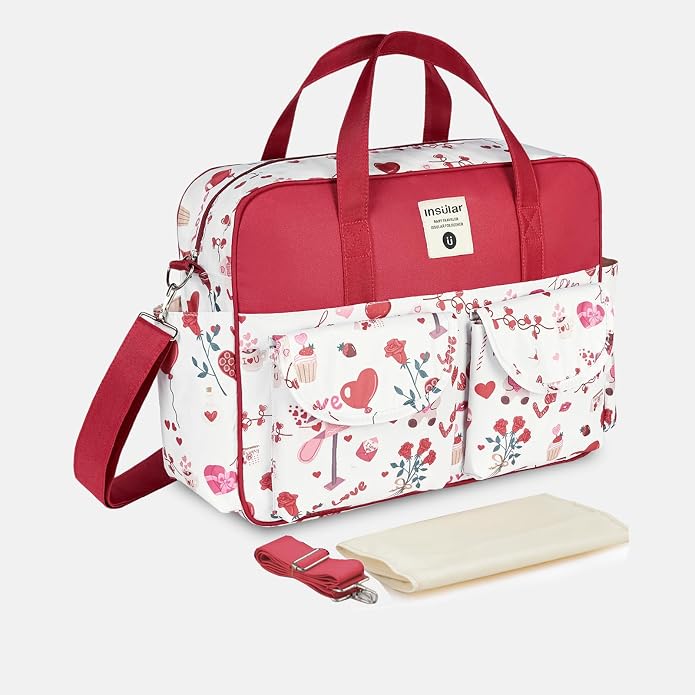 Kamay's Mummy Shoulder Bag Diaper Bag Chic Nappy Changing Bag Tote/Messenger Style Large with Changing Mat, Adjustable Straps - Image 2