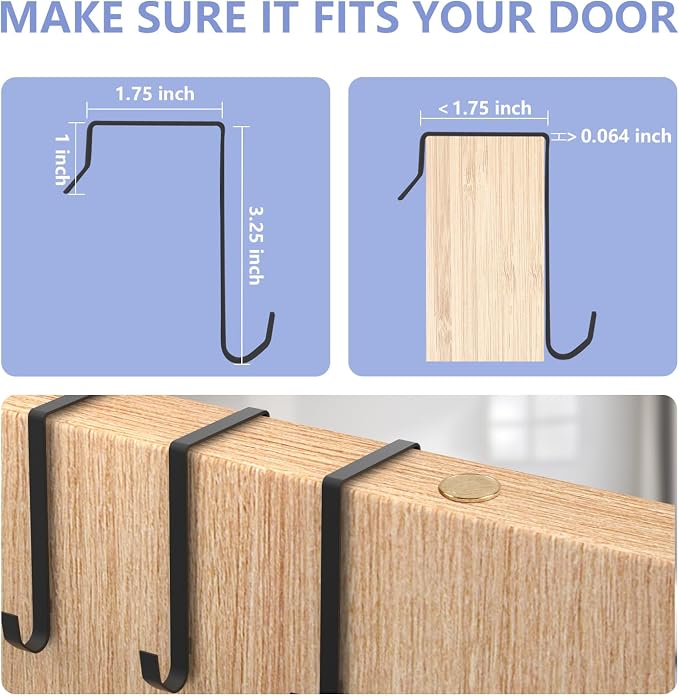 2 Pack Over the Door Shoe Organizers, Hanging Shoe Organizers Large Pockets | Shoe Holder Hanging Shoe Rack for Closet Shoe Organizer for Wall, Over Door Organizer with 28 Pockets for Boot, Sneaker Black - Image 2