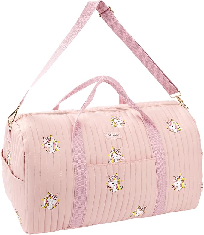 Women’s Travel Duffel Bag – Large Weekender & Overnight Travel Bag with Wet Pocket, Carry-On Friendly, Ideal as Hospital or Maternity Bag for Labor and Delivery by GoBabyMart