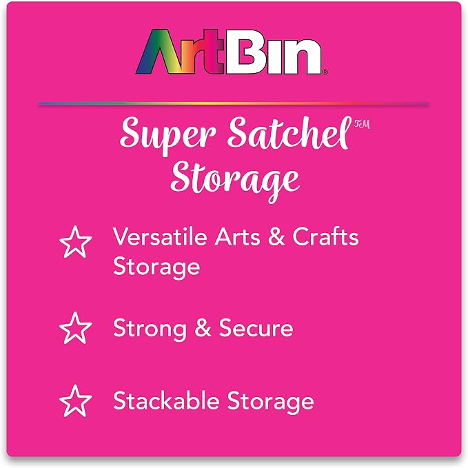 ArtBin Super Satchel Deluxe Divided Base Organizer with Drawers, Clear | Divided Base with Drawers, Large Portable Craft Storage, Secure Latches, Carry Handle, Durable Plastic - Image 6