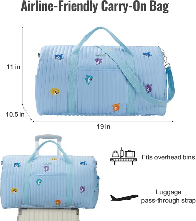 Women’s Travel Duffel Bag – Large Weekender & Overnight Travel Bag with Wet Pocket, Carry-On Friendly, Ideal as Hospital or Maternity Bag for Labor and Delivery - Image 7