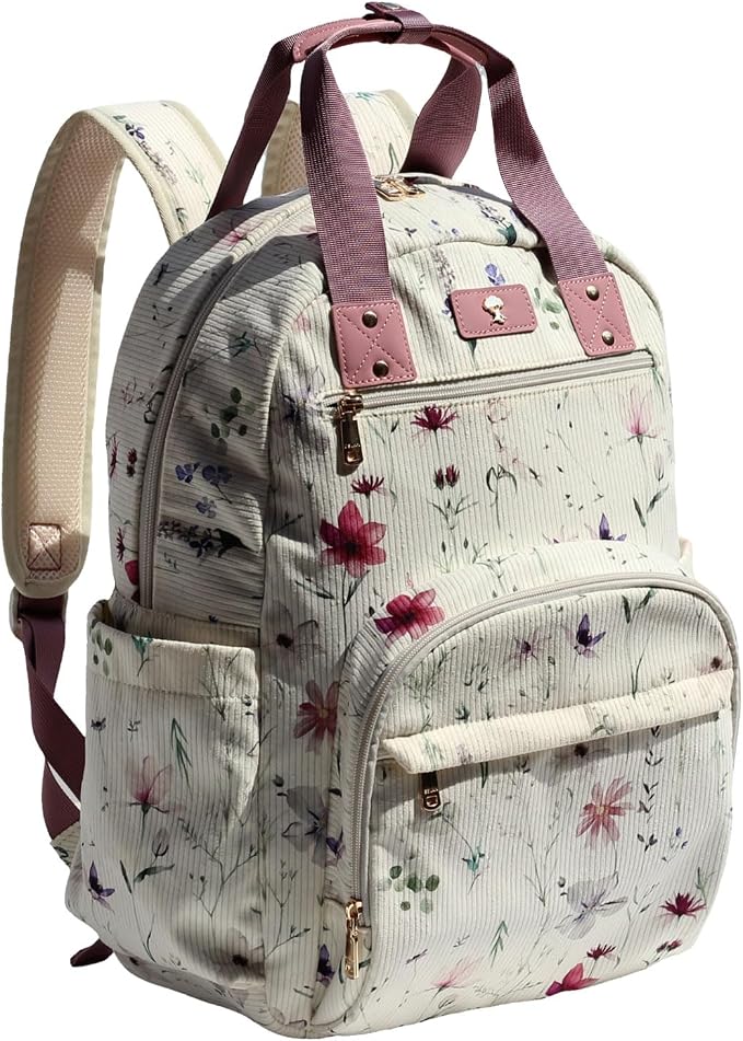 Diaper Bag Backpack Corduroy Multifunction Baby Fashion Travel Pack office Laptop Bag by ESVAN