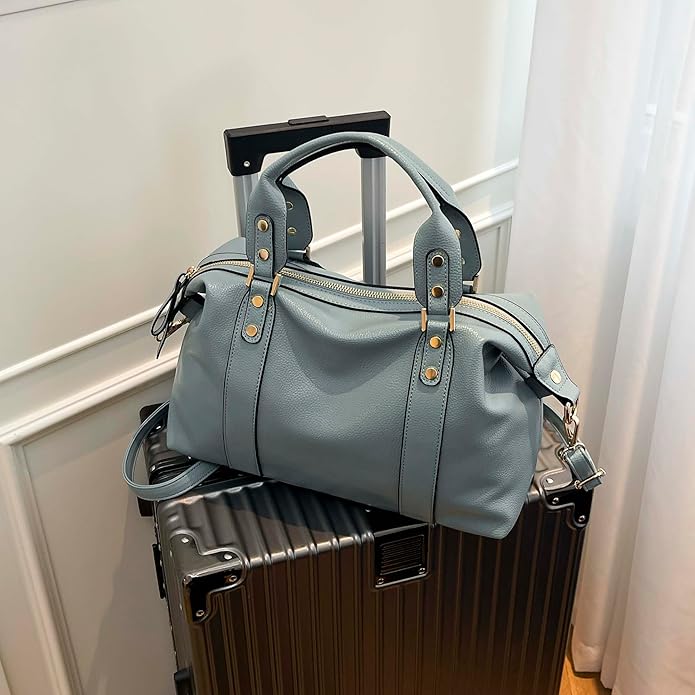 Handbags and Purses for women Vegan Leather Tote Bag for Women Satchel Shoulder Bags Travel Purse with Compartments - Image 3