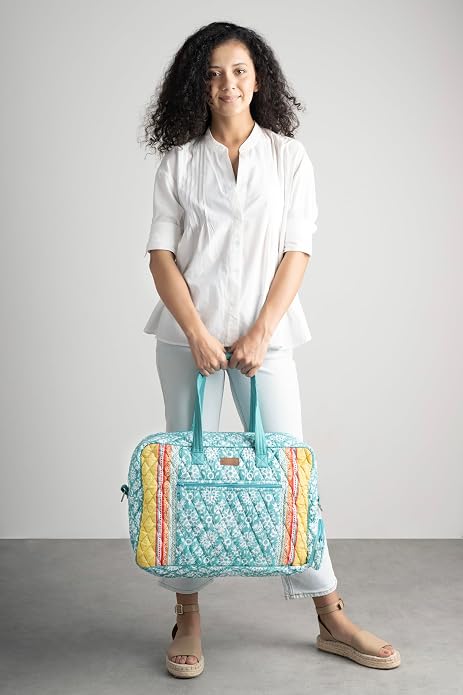 Maison d' Hermine Weekender Bags for Women Cotton Quilted Duffel Overnight Luggage Weekend Bag for Men Gym Gifts Travel | Overnight Luggage Weekend Bag for Men Gym Sports Gifts Duffle bag Business Travellers Trip Spring Summer - Image 8