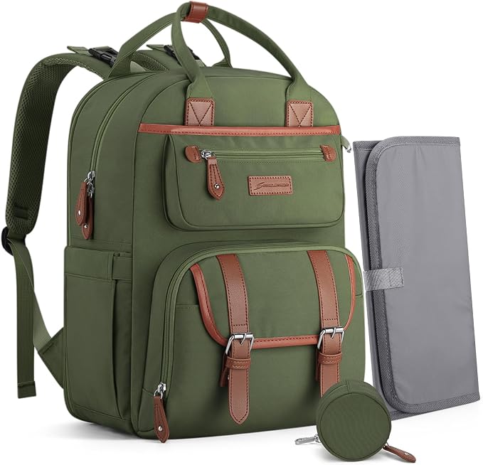 Maelstrom Diaper Backpack, 30L Army Green by Maelstrom