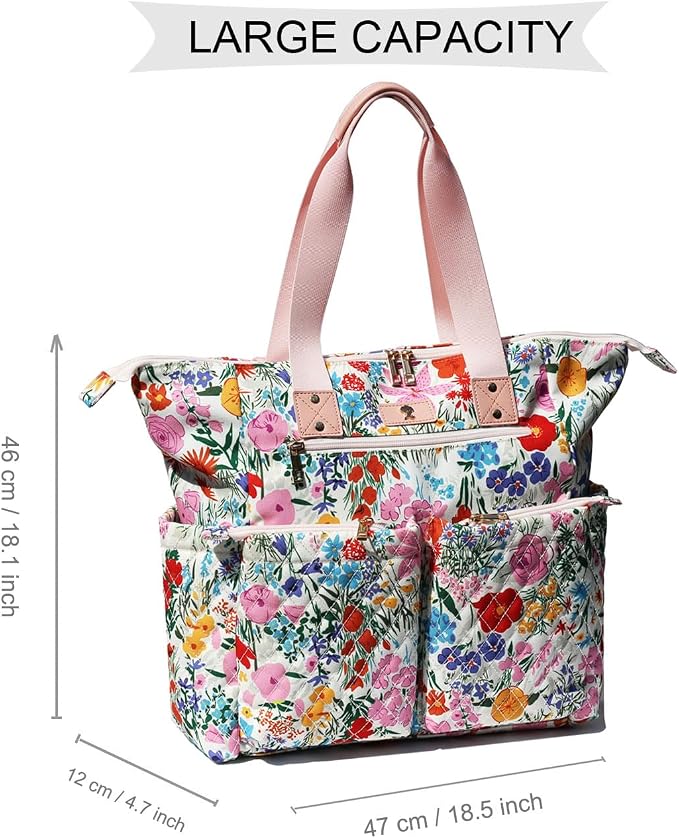 Diaper Tote Bag Totepack Backpack 2 in 1 for Women Multifunctional Large Capacity with Insulated Pockets Travel | Multifunctional - Image 2