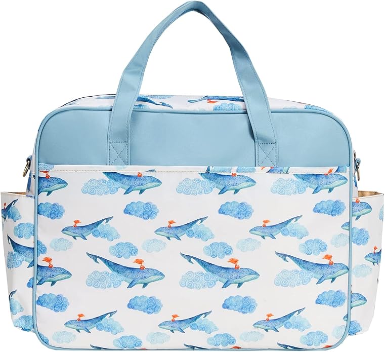 Kamay's Mummy Shoulder Bag Diaper Bag Chic Nappy Changing Bag Tote/Messenger Style Large with Changing Mat, Adjustable Straps - Image 4