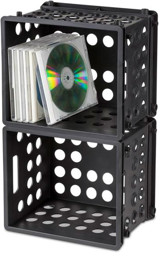 Sterilite Mini Crate, Stackable Plastic Storage Bin with Handles, Organize Home, Garage, Office, School, Dorm Room, Black, 24-Pack | Small Plastic Storage Containers, Open Top Organizer Bins for Home, Garage, Office, Classroom, Dorm, Desk & Crafts - Image 9