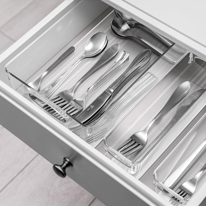 Sorbus Fridge Organizers and Storage, Clear Bins (10 Pack) | Plastic bin with easy access for cabinets, packaged food, produce and household supplies; contents stay visible for sorting - Image 5