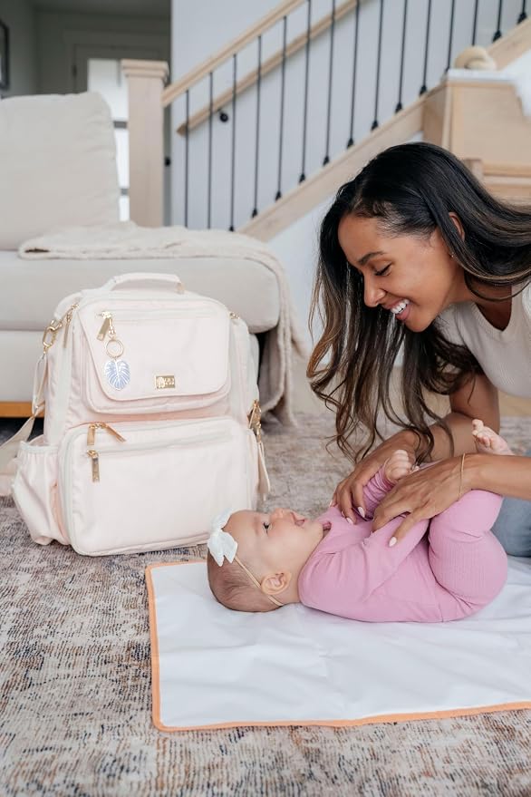 Lily & Sol Koa Diaper Bag Backpack for Travel- Large Capacity Family Travel Backpack, Machine Washable with Cooler Compartment, XL Changing Mat, Wet Bag, Laptop Sleeve & Luggage Sleeve - Image 3