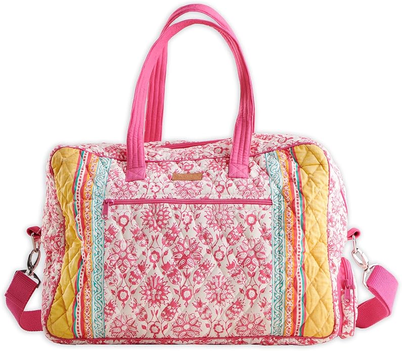 Maison d' Hermine Weekender Bags for Women Cotton Quilted Duffel Overnight Luggage Weekend Bag for Men Gym Gifts Travel | Overnight Luggage Weekend Bag for Men Gym Sports Gifts Duffle bag Business Travellers Trip Spring Summer by MaisondHermine