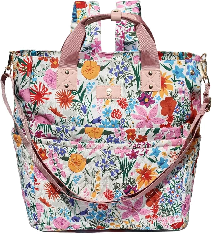 Diaper Tote Bag Totepack Backpack Crossbody Bag 3 in 1 for Women Laptop Backpack Multifunctional with Insulated Pockets by ESVAN