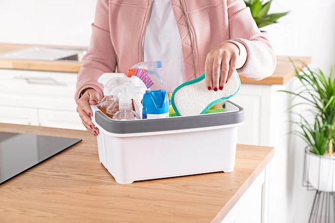 Minky Storage Caddy with Divider White - Image 5