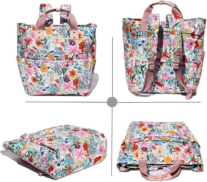 Diaper Tote Bag Totepack Backpack Crossbody Bag 3 in 1 for Women Laptop Backpack Multifunctional with Insulated Pockets - Image 8