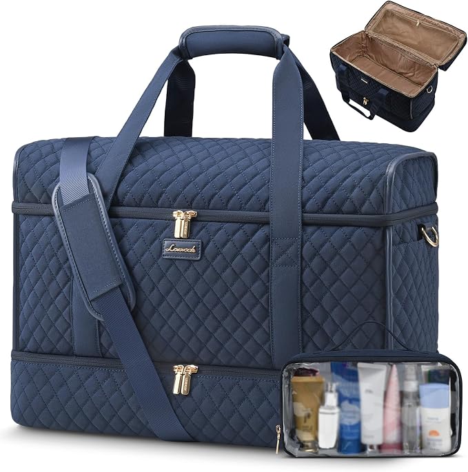 LOVEVOOK Travel Duffle Bag - Weekender & Overnight Bag with Toiletry & Wet Pocket, Carry-On Size, 3pc Set by LOVEVOOK