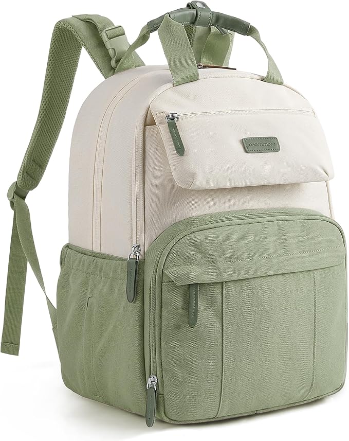 mommore Diaper Bag Backpack Travel Baby Bag with Changing Pad for Mom Dad | Large Capacity, Insulated Pockets, Luggage & Stroller Straps, Maternity Bag for Newborn Baby Essentials, Hospital & Work by mommore
