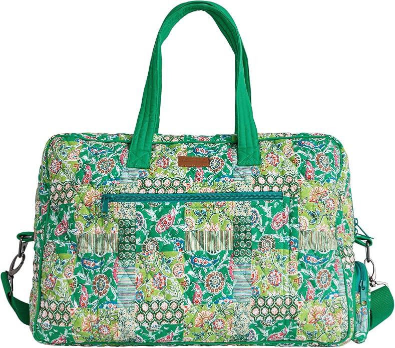 Maison d' Hermine Weekender Bags for Women Cotton Quilted Duffel Overnight Luggage Weekend Bag for Men Gym Gifts Travel | Overnight Luggage Weekend Bag for Men Gym Sports Gifts Duffle bag Business Travellers Trip Spring Summer by MaisondHermine